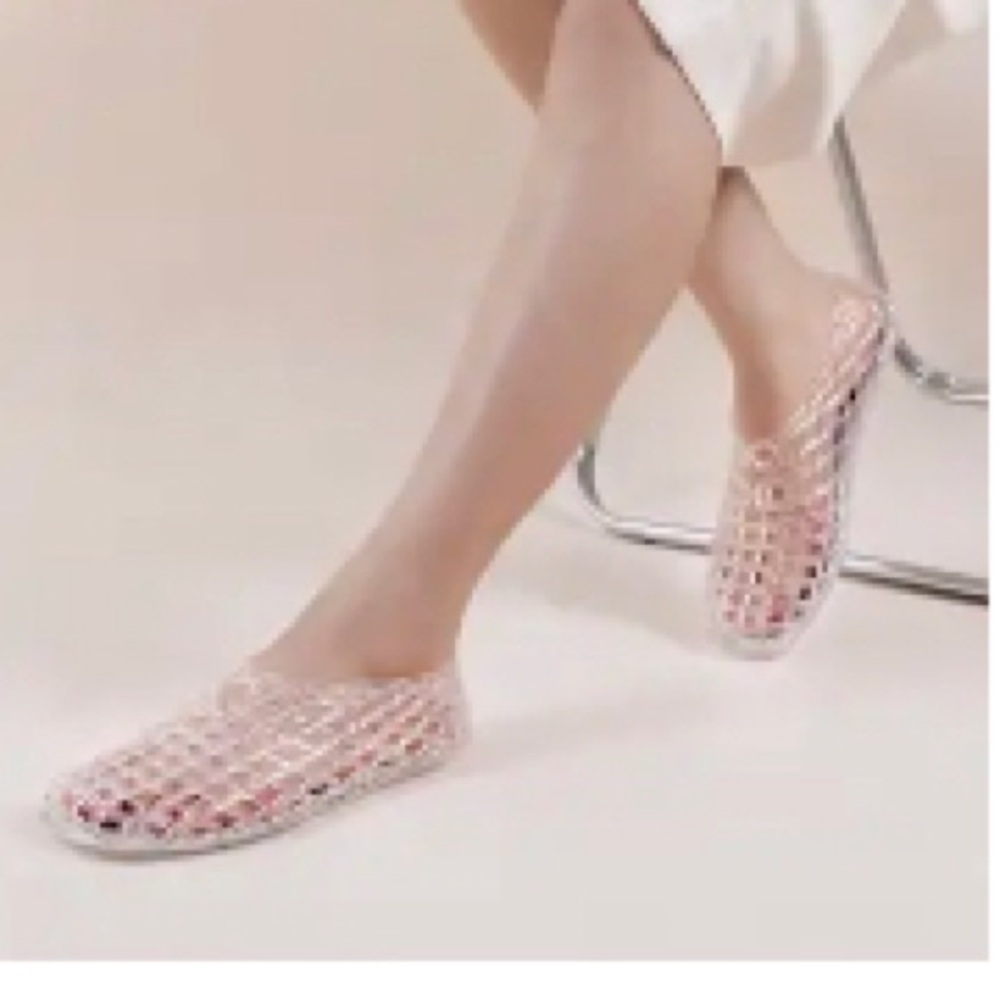Pink Slip-On Slippers with Breathable Design